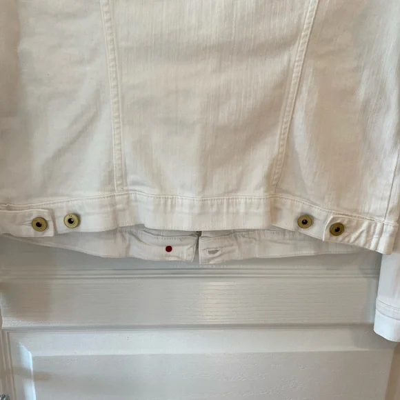 Tommy Hilfiger White Denim Jacket, size L - Picture 5 of 6